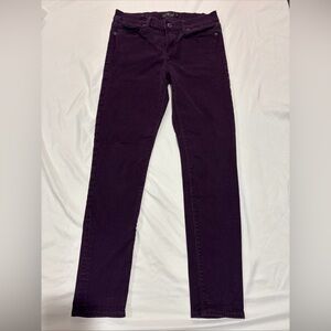 Lucky Brand Brooke Legging Jeans Womens Sz 8 Purple SOFT Stretch Pants